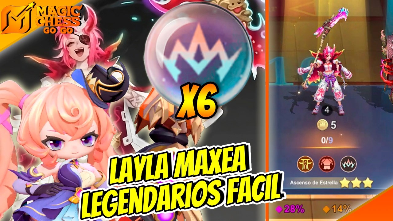 Maxeando Legendario con Layla Super Roto! | Magic Chess GO GO #mcgg