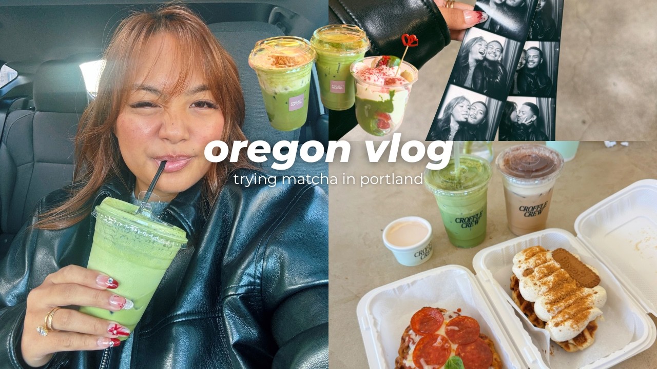 weekend in oregon vlog: trying all the matcha places in portland! 🍵