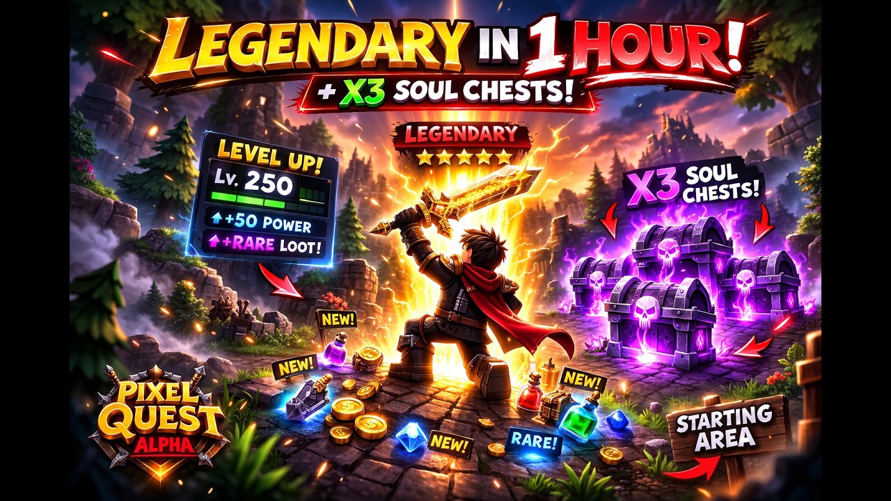 👉 I Got a LEGENDARY in 1 HOUR… Pixel Quest Alpha is INSANE #roblox #pixelquest #pixelquestalpha #new