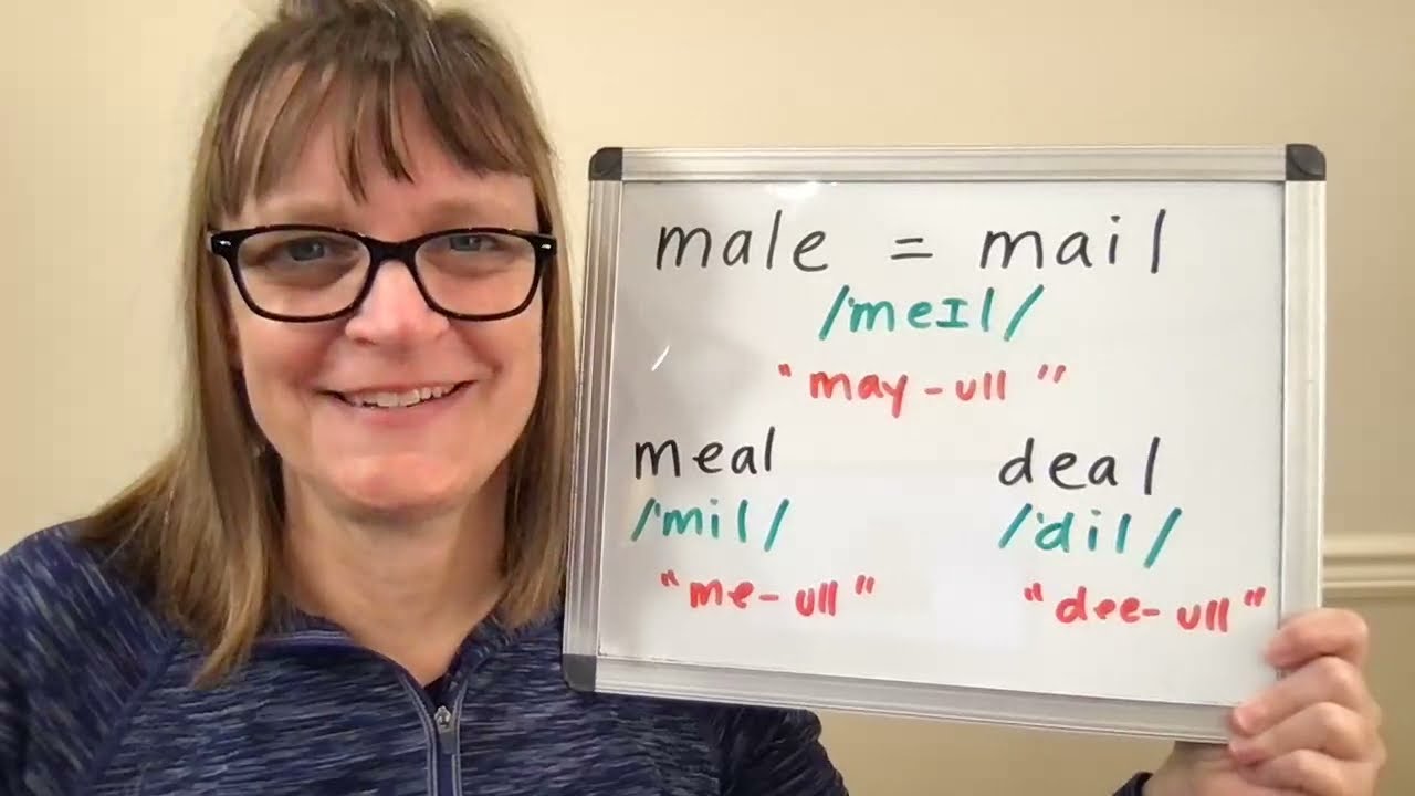 How to Pronounce Male, Mail, Meal and Deal (Vowel /eɪ/ and /i/ in American English)