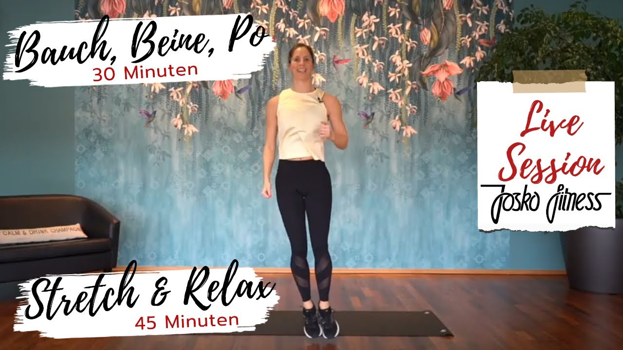 Bauch Beine Po mit Karin und Streching mit Georg LIVE @ JOSKO FITNESS 
