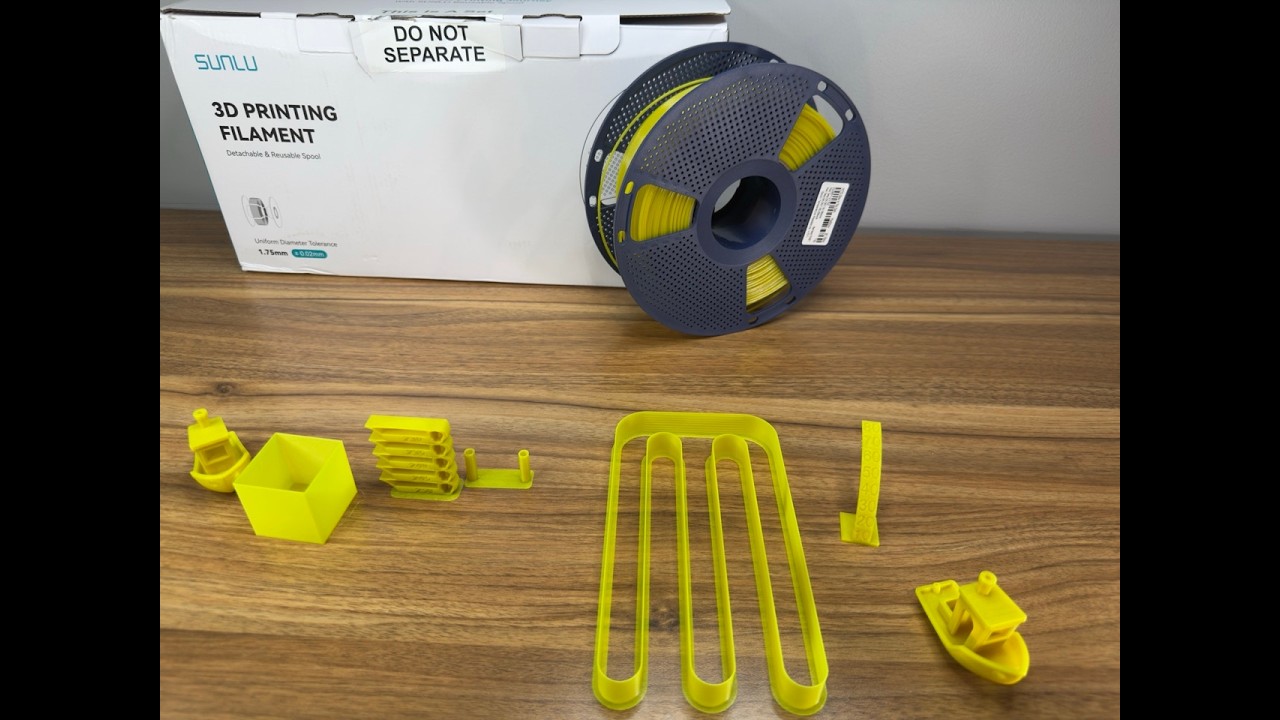 SUNLU PETG Glow-in-the-Dark Yellow Review. EveryFilamanet Episode #28