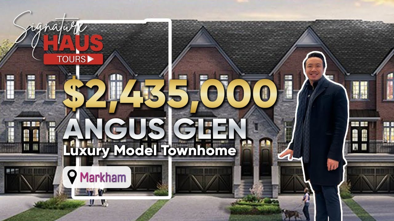 $2.4 MILLION award-winning model townhome looks like in MARKHAM | 25 Creek Valley Ln, Angus Glen