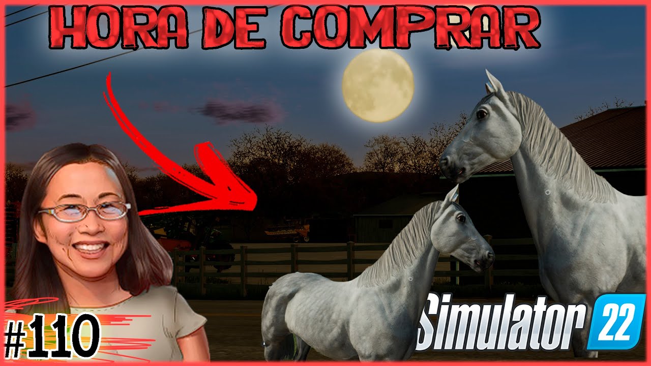 110 - Comprando terras, trabalhando e reproduzindo cavalo - Farming Simulator 22
