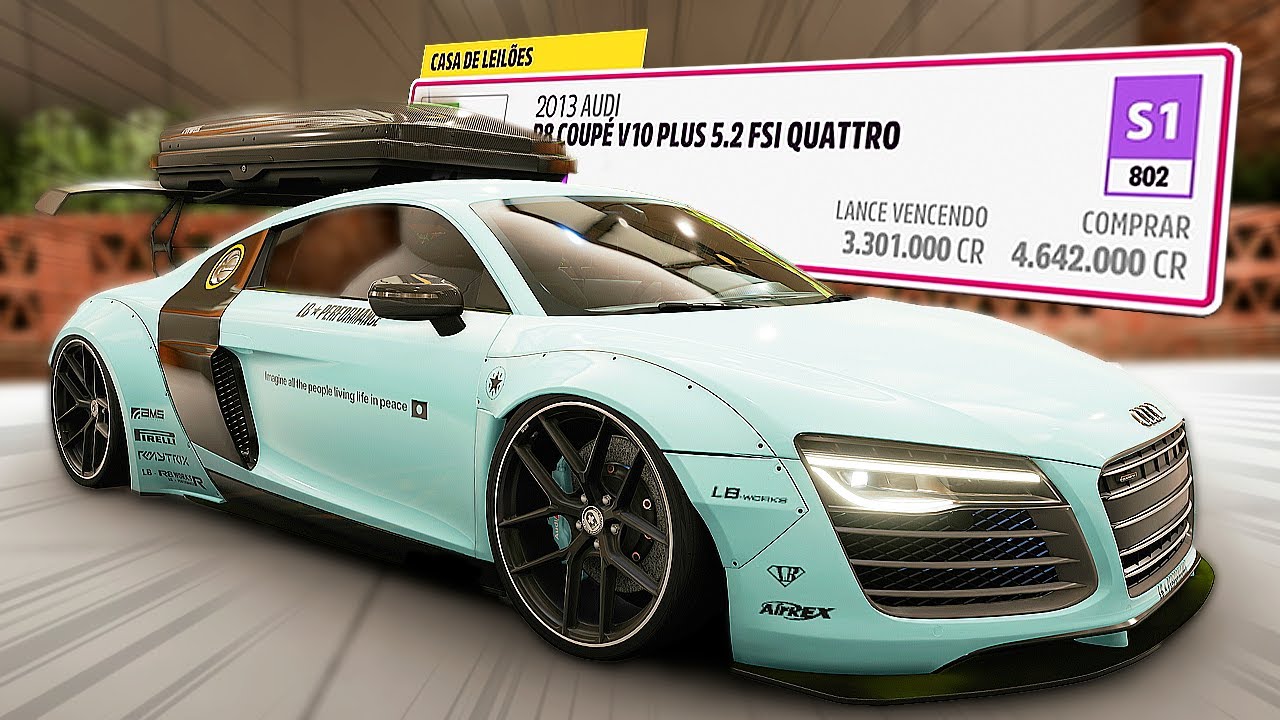 GASTEI 3.000.000 EM UM AUDI R8 RARO NO FORZA HORIZON 5 - compensa demais...