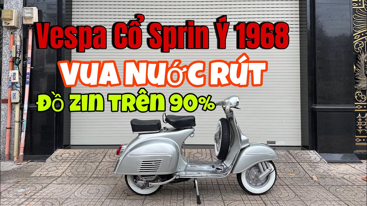 Vespa Cổ Sprint , Vua nước rút , nhập Ý 1968 , đời P phở rất hiếm .