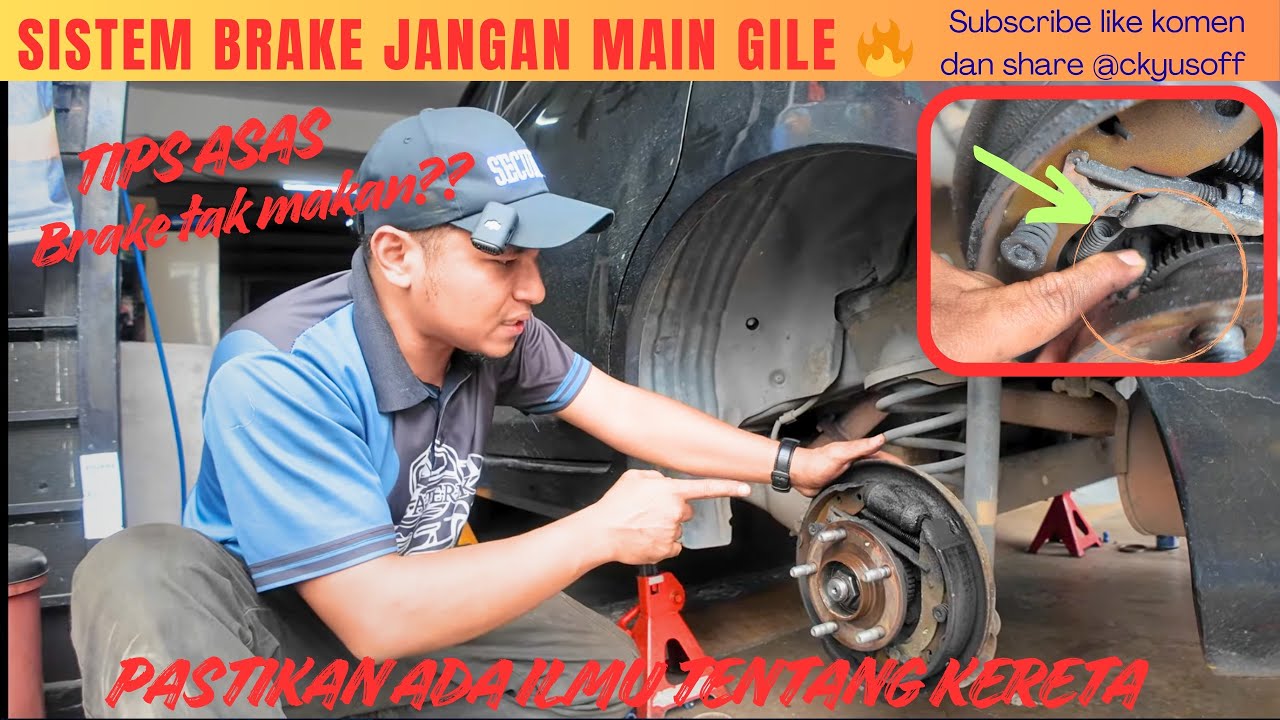 Punca brake tak makan tips check masalah #ckyusoff 
