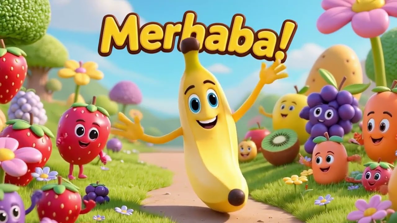 🚨 YENİ! A Ram Sam Sam Melodisiyle 🍎 TATLI MEYVELER ŞARKISI 🍌 Öğrenirken Eğlen! (Çocuklar İçin)