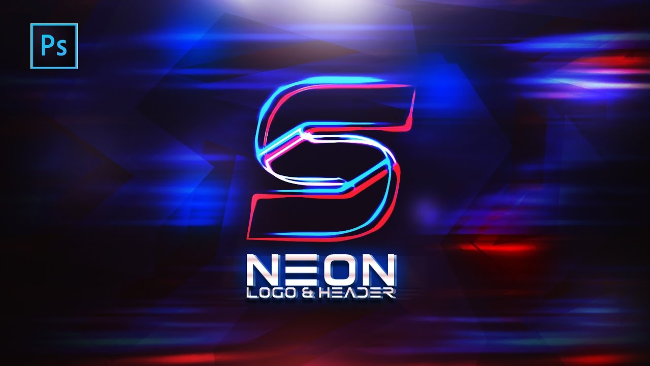 How to Make a NEON YouTube Logo & Header in Photoshop CC/CS6! (2017 Tutorial)
