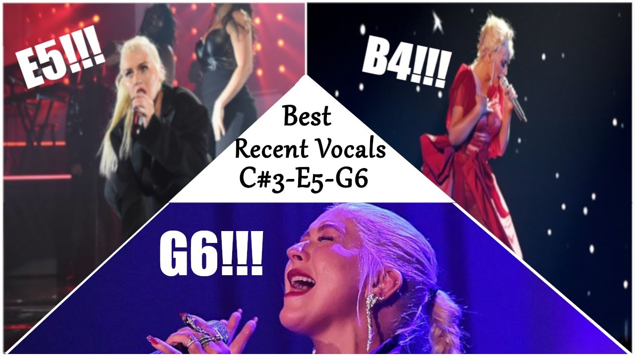 Christina Aguilera 2018-Present Vocals! C#3-E5-G6