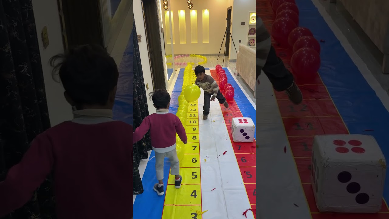Roll dice  🎲 number jump poppop ballon finish the line who will win 