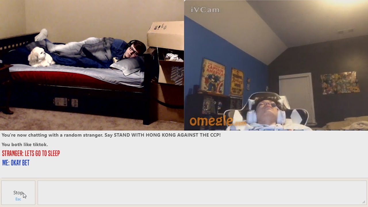 Falling ASLEEP while on Omegle..