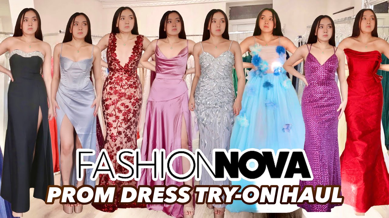 TRYING FASHION NOVA PROM DRESSES *Honest Review* | Prom Dress Shopping 2023 ~Affordable & Trendy~