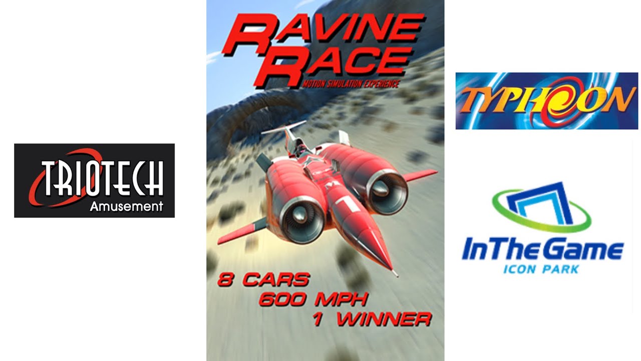 Ravine Racer - Typhoon - Triotech - In The Game Icon Park Orlando 🏁