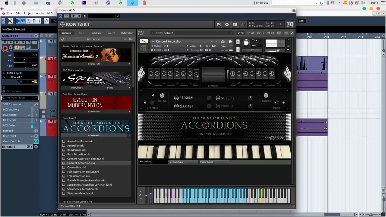 ACORDEON PARA KONTAKT 5 7 3 Best Service   Accordions 2 DOWNLOAD