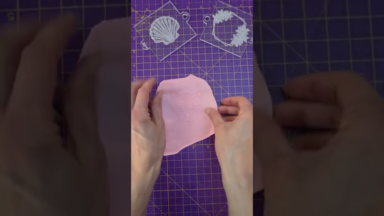 quick demo of the brand new leopard embosser and cookie cutter set