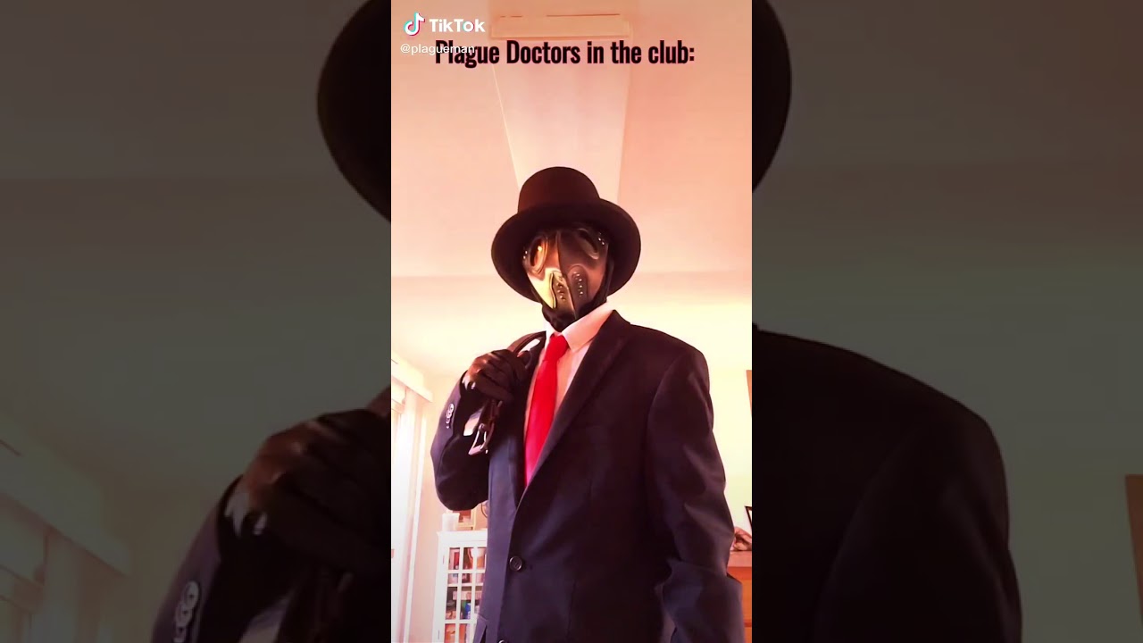 Civilian grabs Corona Beer plague doctors in the club: