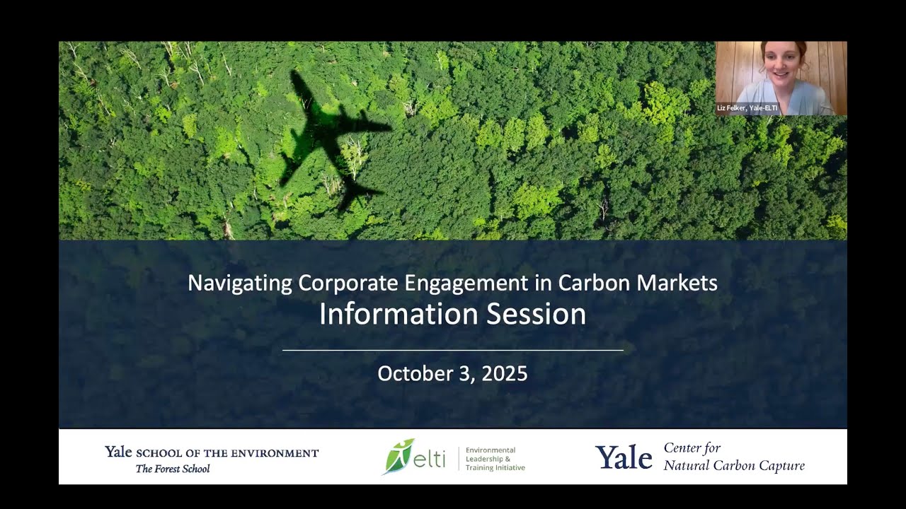 Yale-ELTI Information Session: Navigating Corporate Engagement in Carbon Markets