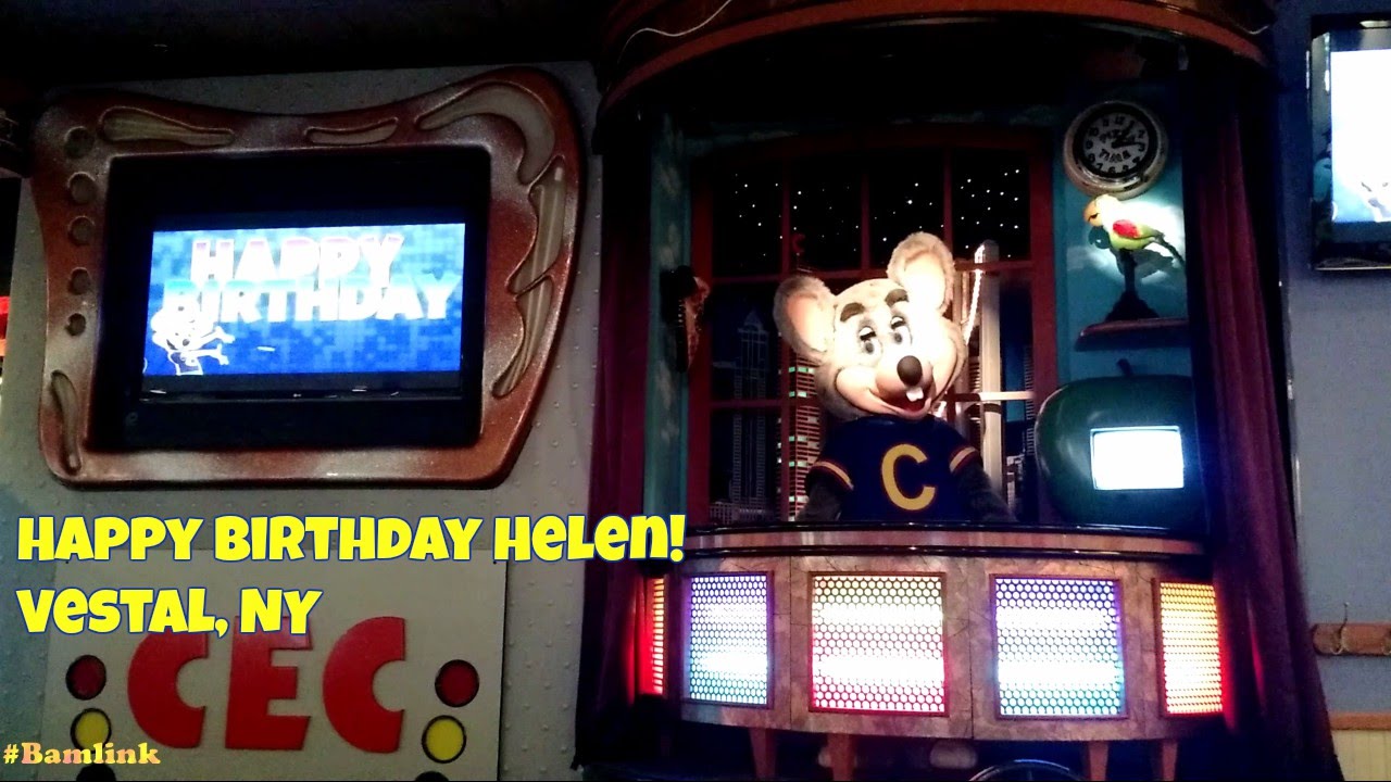 Happy Birthday Helen! Chuck E. Cheese's Studio C Alpha Vestal, NY June 2016