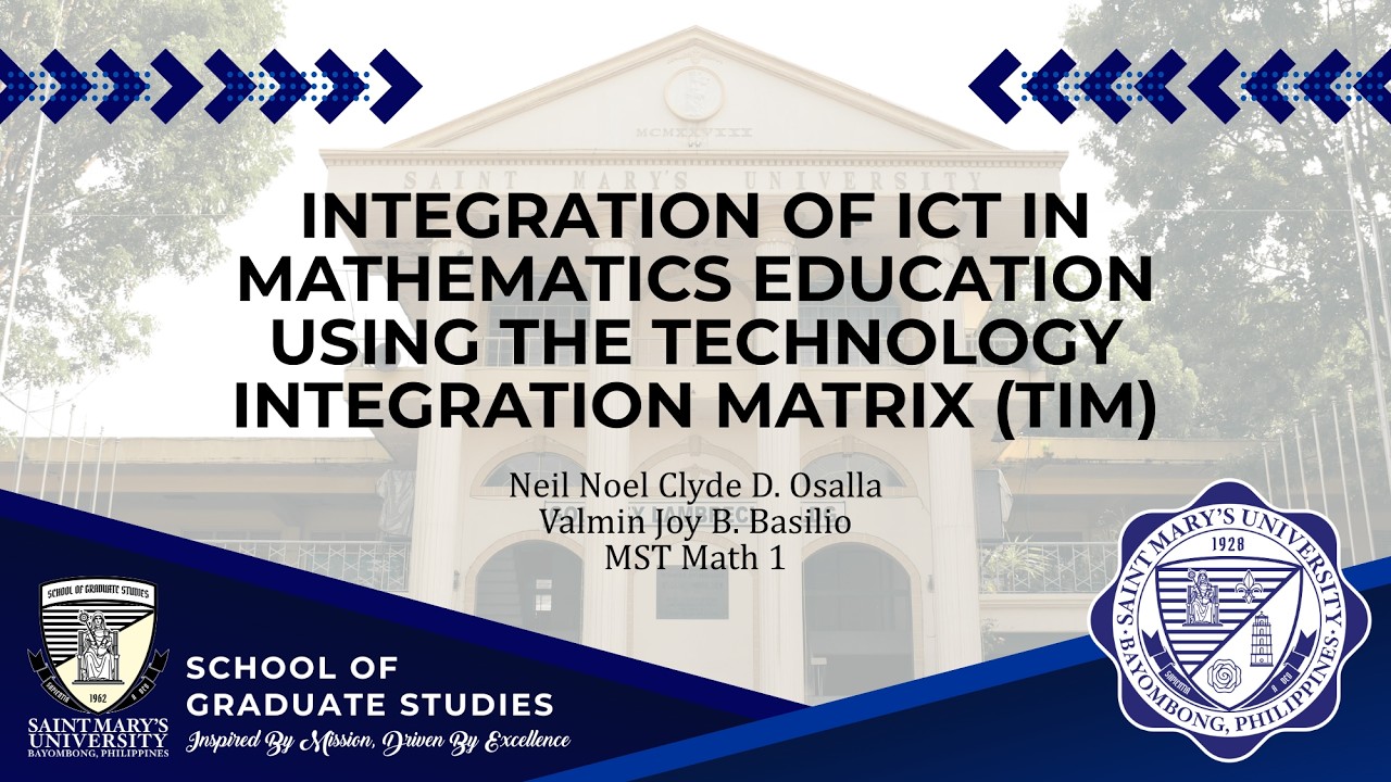 Integration of ICT in Mathematics Education Using the Technology Integration Matrix (TIM)