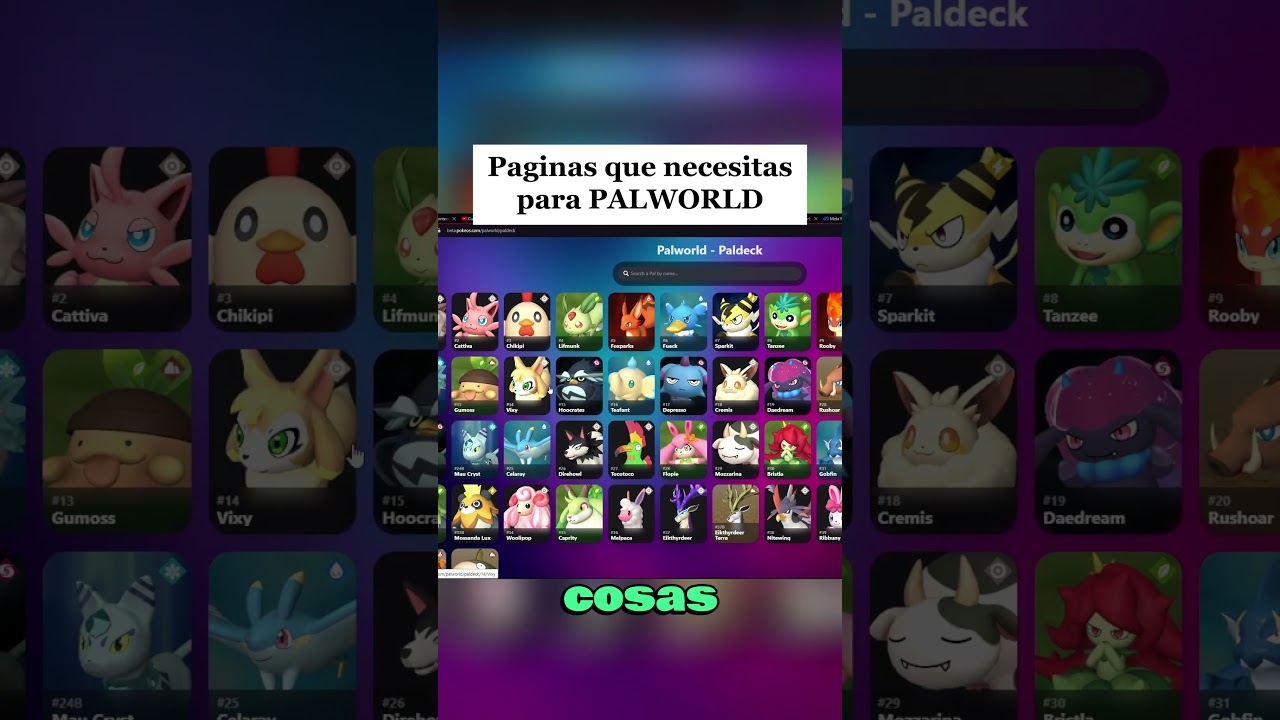Palworld paginas que necesitas #palworld #palworldgame #palworldespa&ntilde;ol