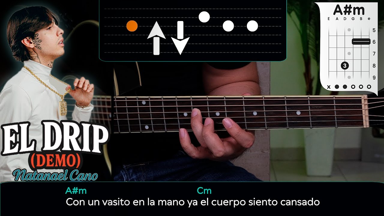 EL DRIP - Natanael Cano - En GUITARRA Demo Tutorial