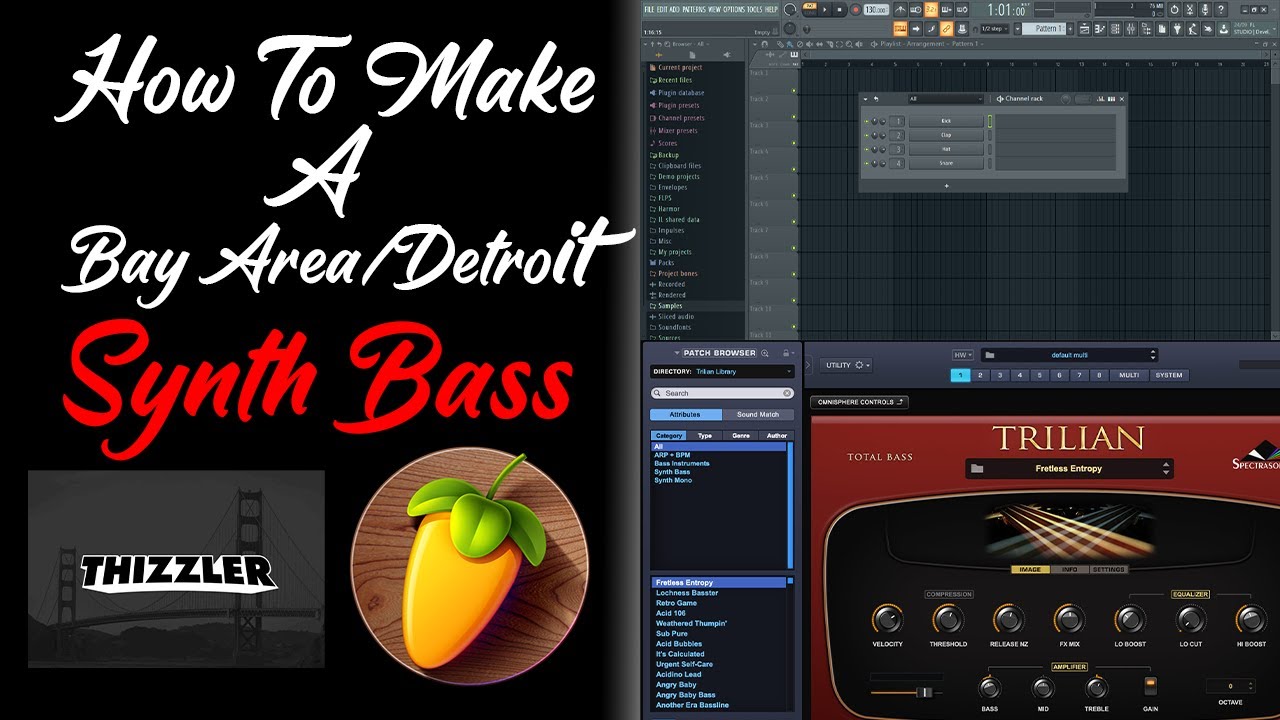 How To Make A Bay Area/Detroit Synth Bass In Omnisphere | FL STUDIO 20 TUTORIAL