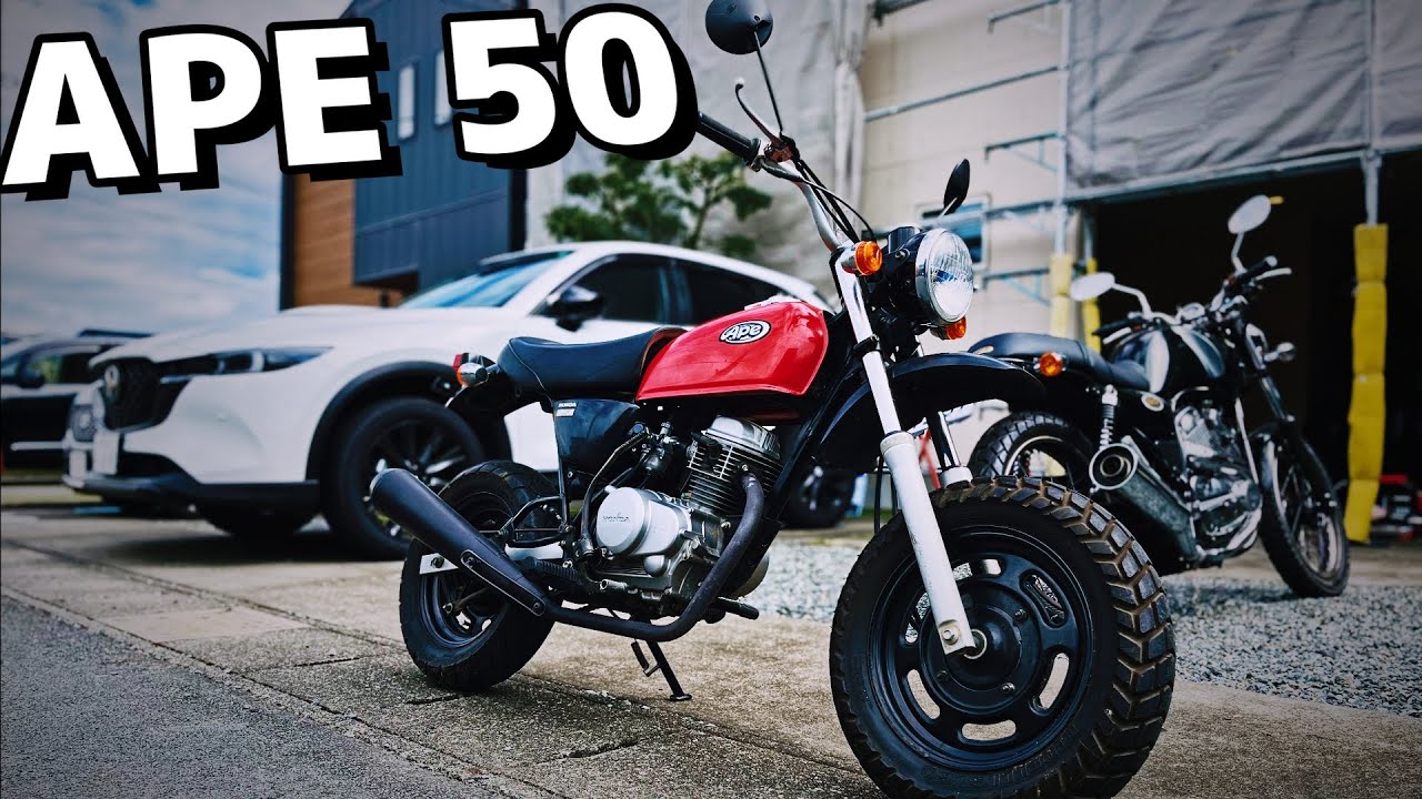 エイプ50の修理を頼まれたので消耗品の交換と全塗装してみた
