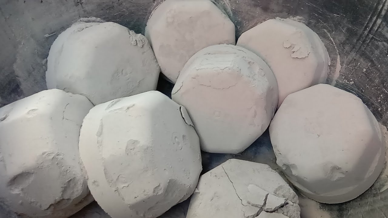 Unshifted pure cement blocks but soft dusty silky Crumbling 😍|Satisfying video|Asmr puppys