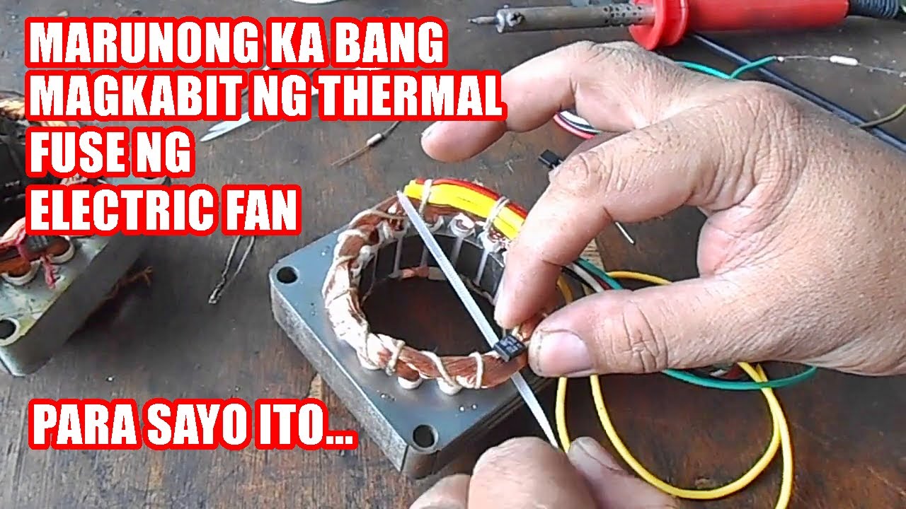 Madali lang magpalit ng thermal fuse ng electric fan.  #JessRepairTV