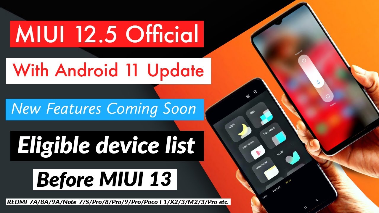 Official MIUI 12.5 Supported Device List, Upcoming Features before MIUI 13