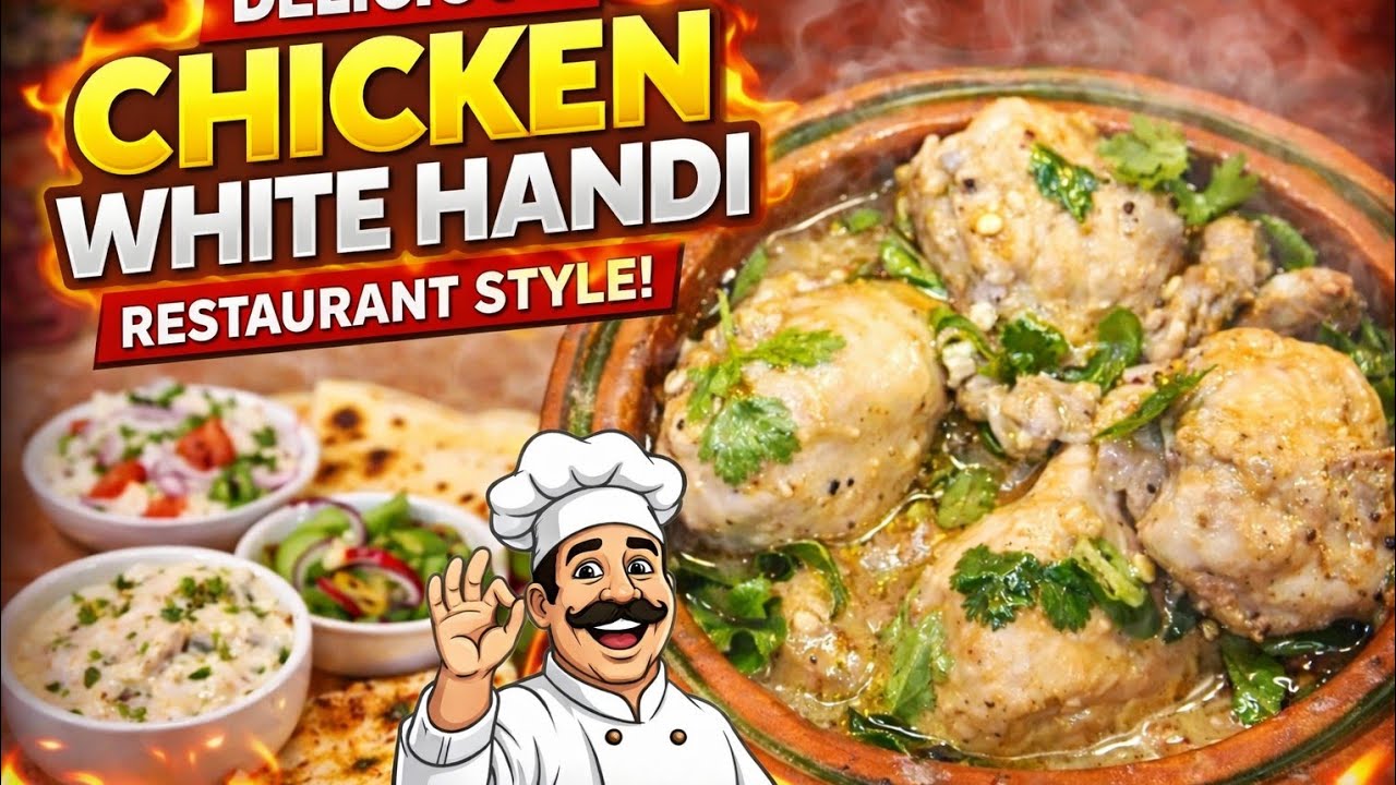 Chicken White Handi 🍗😋