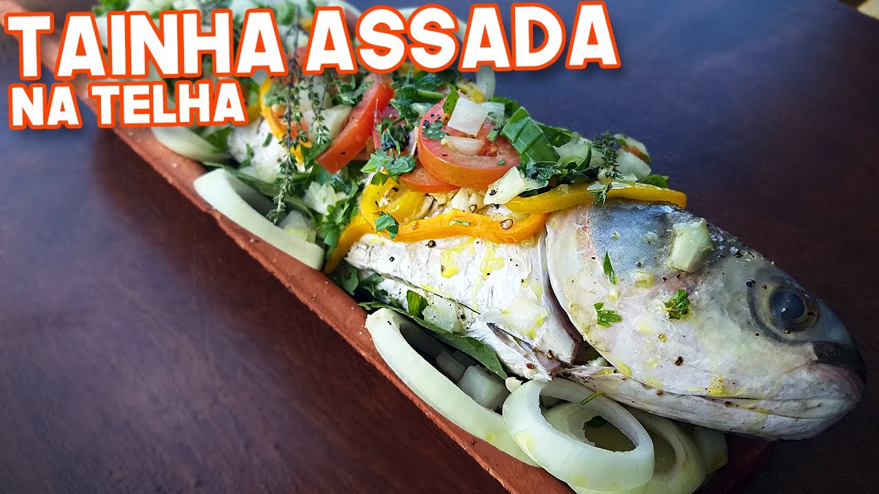 COMO FAZER PEIXE NA TELHA (Assado Na Churrasqueira) - Chef Bonani