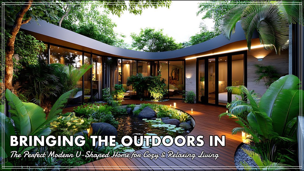 Bringing the Outdoors In: The Perfect U-Shaped Home for Cozy & Relaxing Living, That Feel Spacious