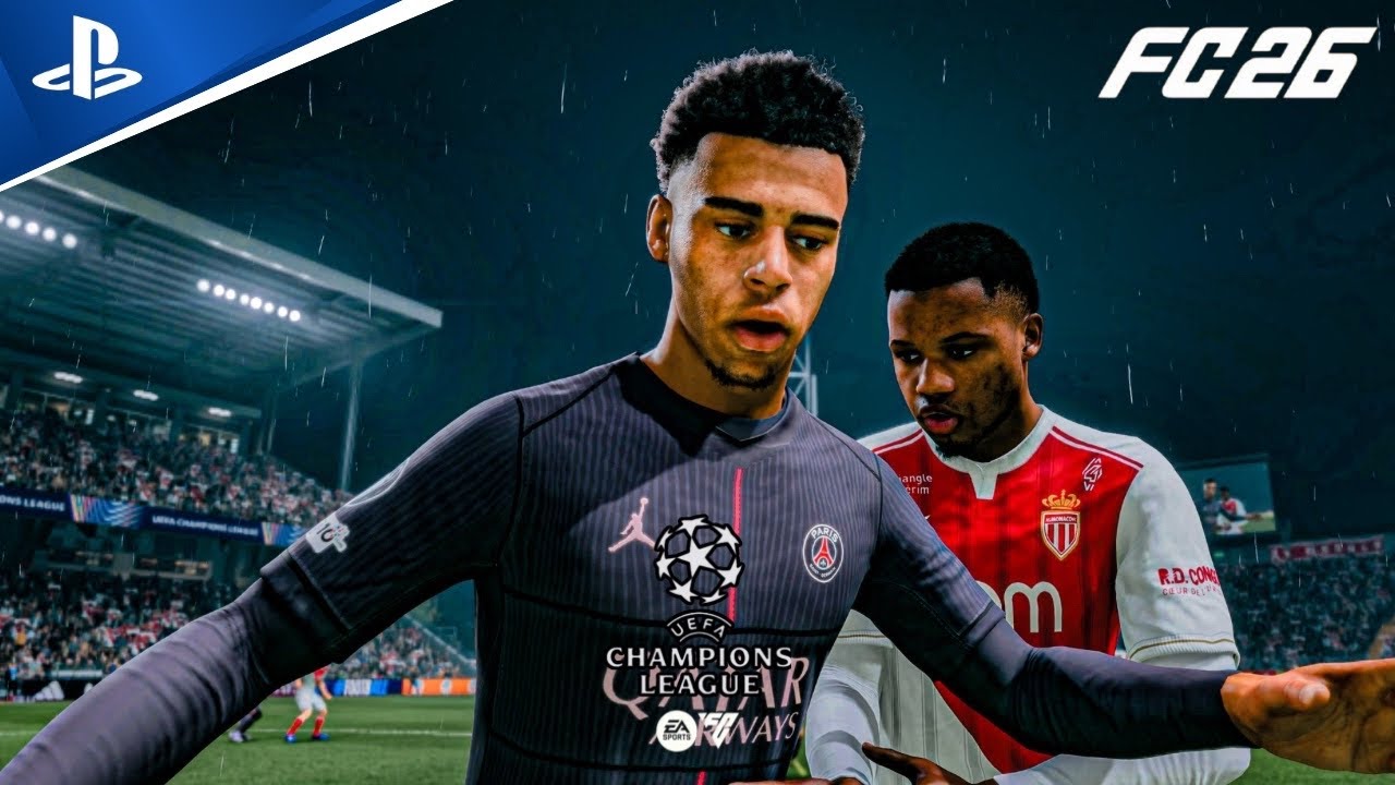 FC 26 - AS Monaco vs Paris Saint Germain ft. D. Doue, Ansu Fati | UEFA Champions League 25/26 | PS5™