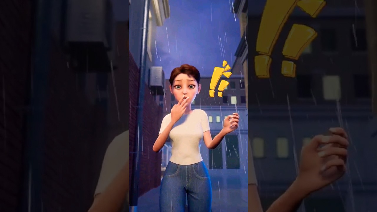 Ela ficou assustada com a atitude do cachorrinho! #shorts #jogos #animation @kittenmatch3d