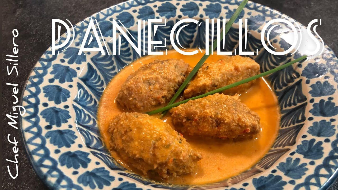 Panecillos con salsa de almendras. Cocina tradicional.