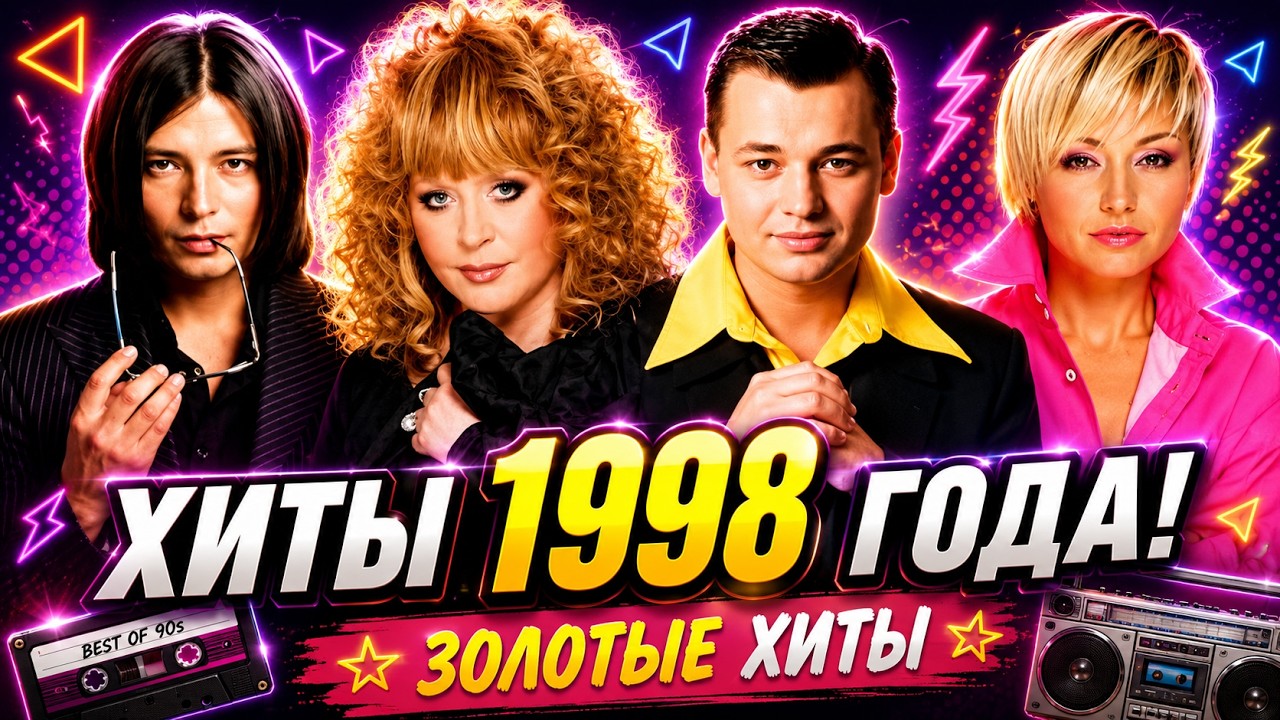 100 ЛУЧШИХ РУССКИХ ХИТОВ 1998 ГОДА // ЛУЧШИЕ ПЕСНИ 1998 ГОДА // НАЗАД В ПРОШЛОЕ
