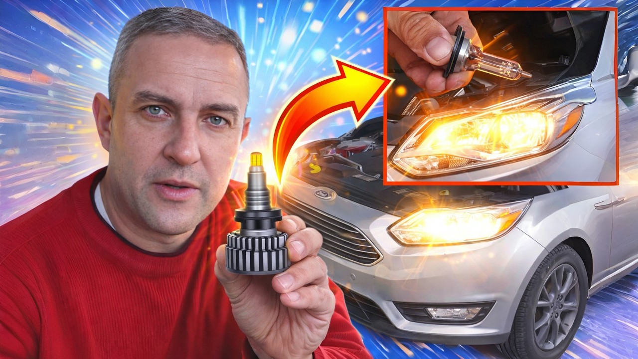 Замена лампочки в фаре (Ford Focus 3)