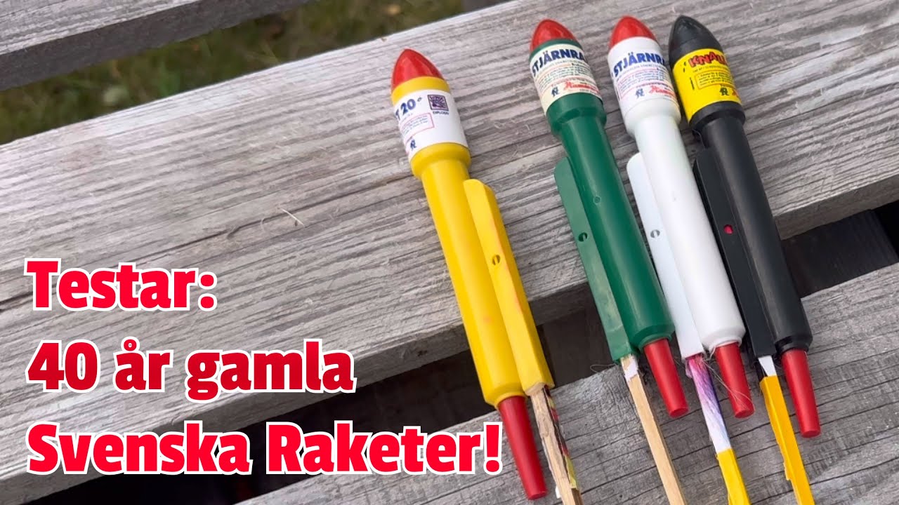 Nostalgi: 40 år gamla svensktillverkade raketer från Hammargrens (Rockets made in sweden)