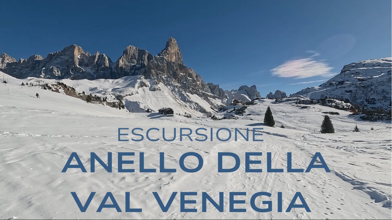 Hiking invernale: Anello della Val Venegia, da Passo Rolle [4K]