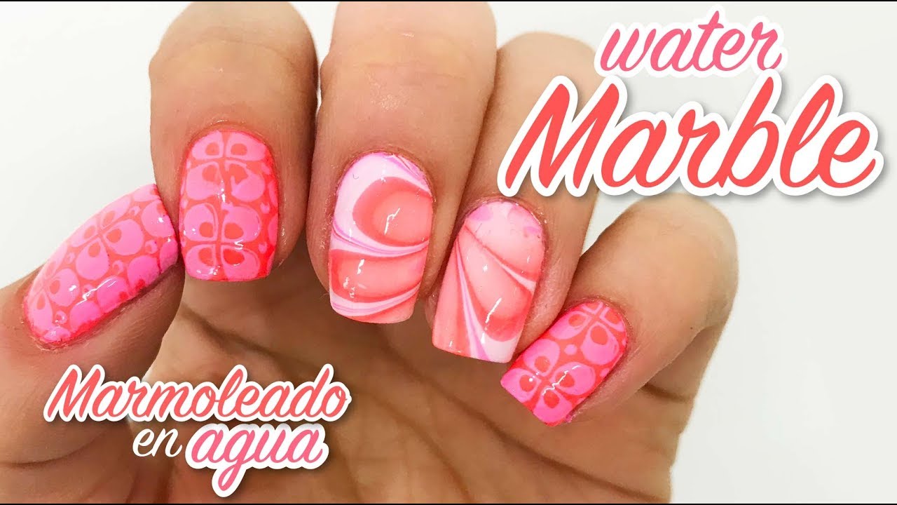 Técnica marmoleado en agua (Water Marble)