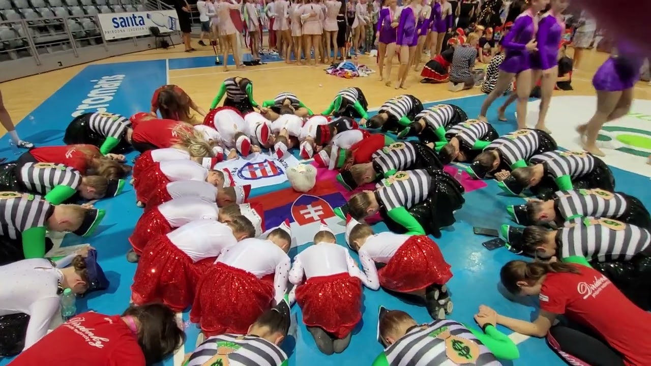 Diridonky Prešovské mažoretky MS Zadar 2023 VF baton kadet 2. miesto