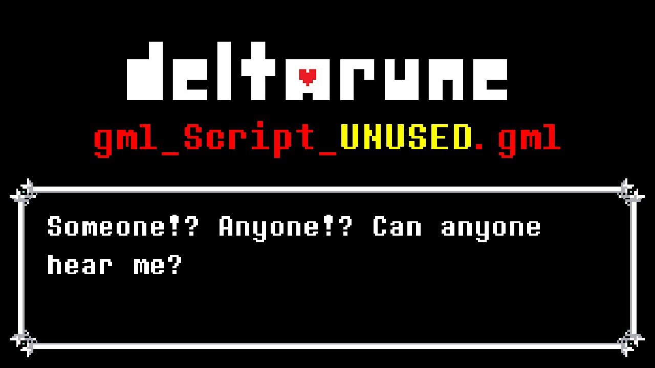 DELTARUNE - All hidden (Dess?) UNUSED dialogue (Chapters 1-4)