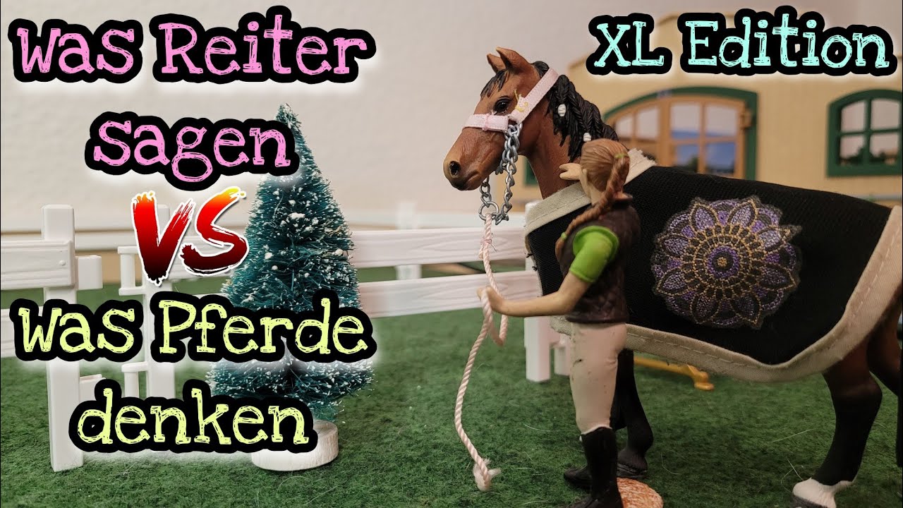 XL Was Reiter sagen vs. Was Pferde denken - Schleich