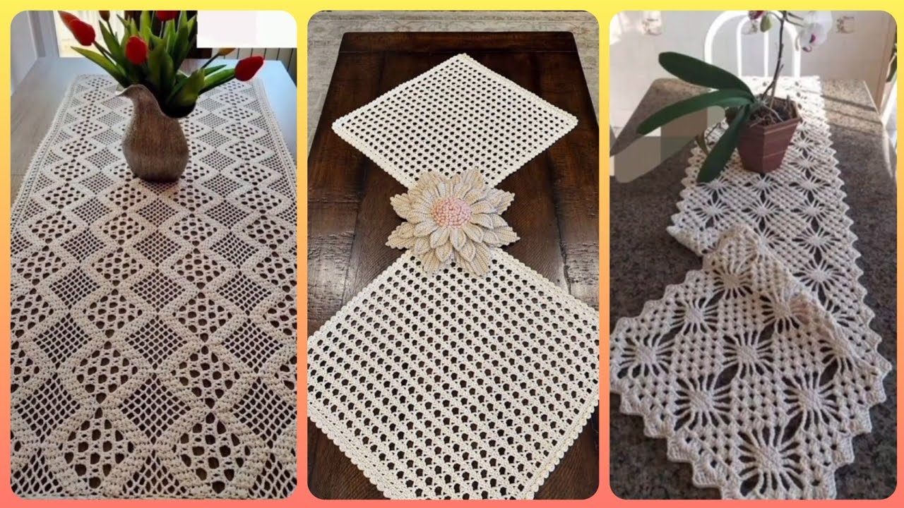 150 Vintage Crochet table runners ideas #crochet #diy #decoration 