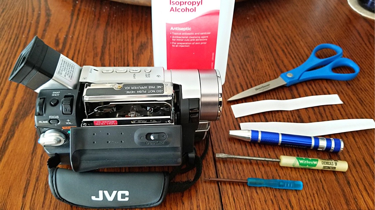 How To Properly Clean Video Camera Camcorder Heads. Example Mini DV