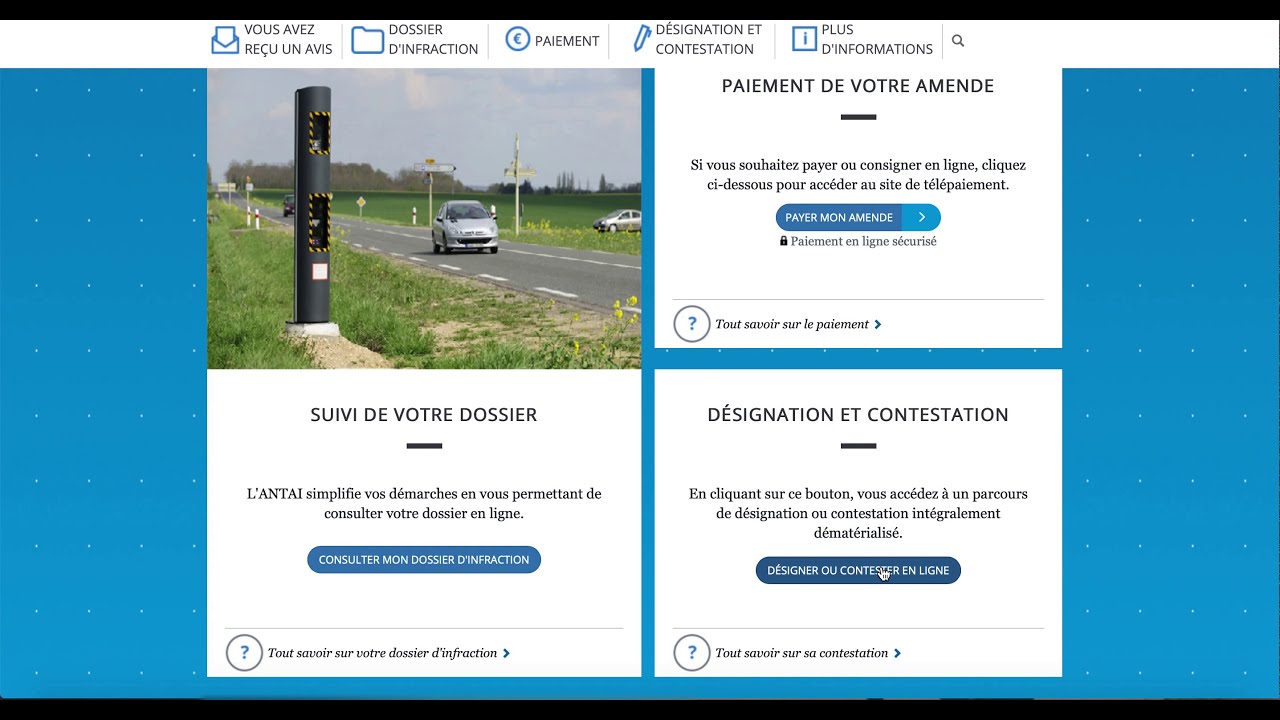 Tutoriel : comment désigner un conducteur sur ANTAI
