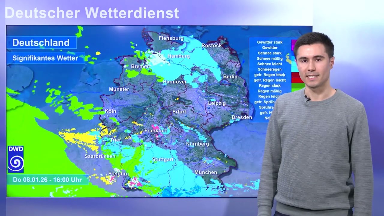 08.01.2026 Unwetterinformation Deutscher Wetterdienst (DWD)