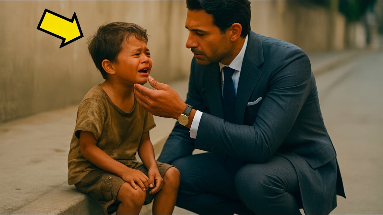 RICH STERILE MAN FINDS BEGGAR CHILD CRYING FROM HUNGER… AND TAKES HIM IN AS HIS SON
